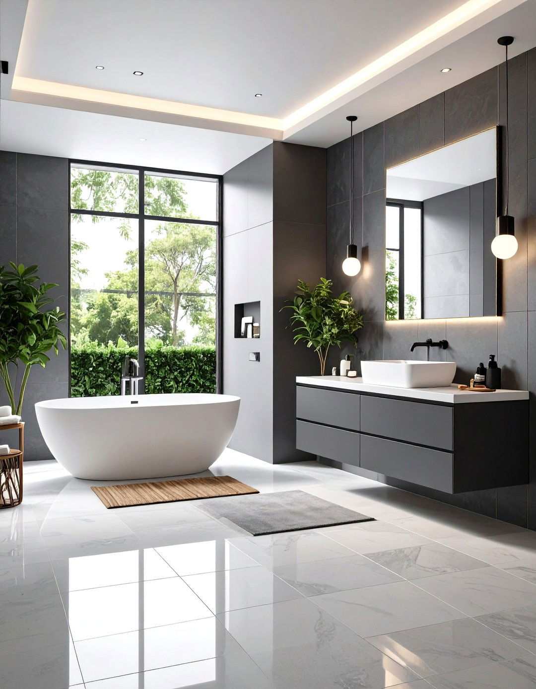 Contemporary Bathroom Sophistication - 24 Neutral Bathroom Ideas