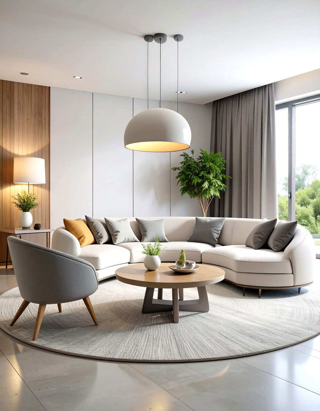 Contemporary Curved Furniture Snug - 24 Snug Room Ideas