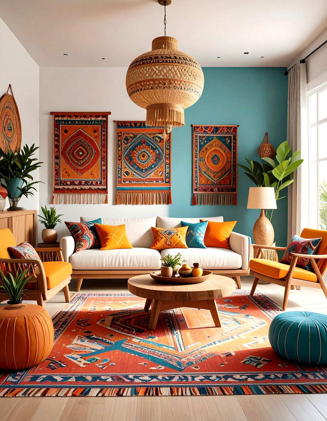 Contemporary Folk Art Revival - 24 Large Wall Art Ideas