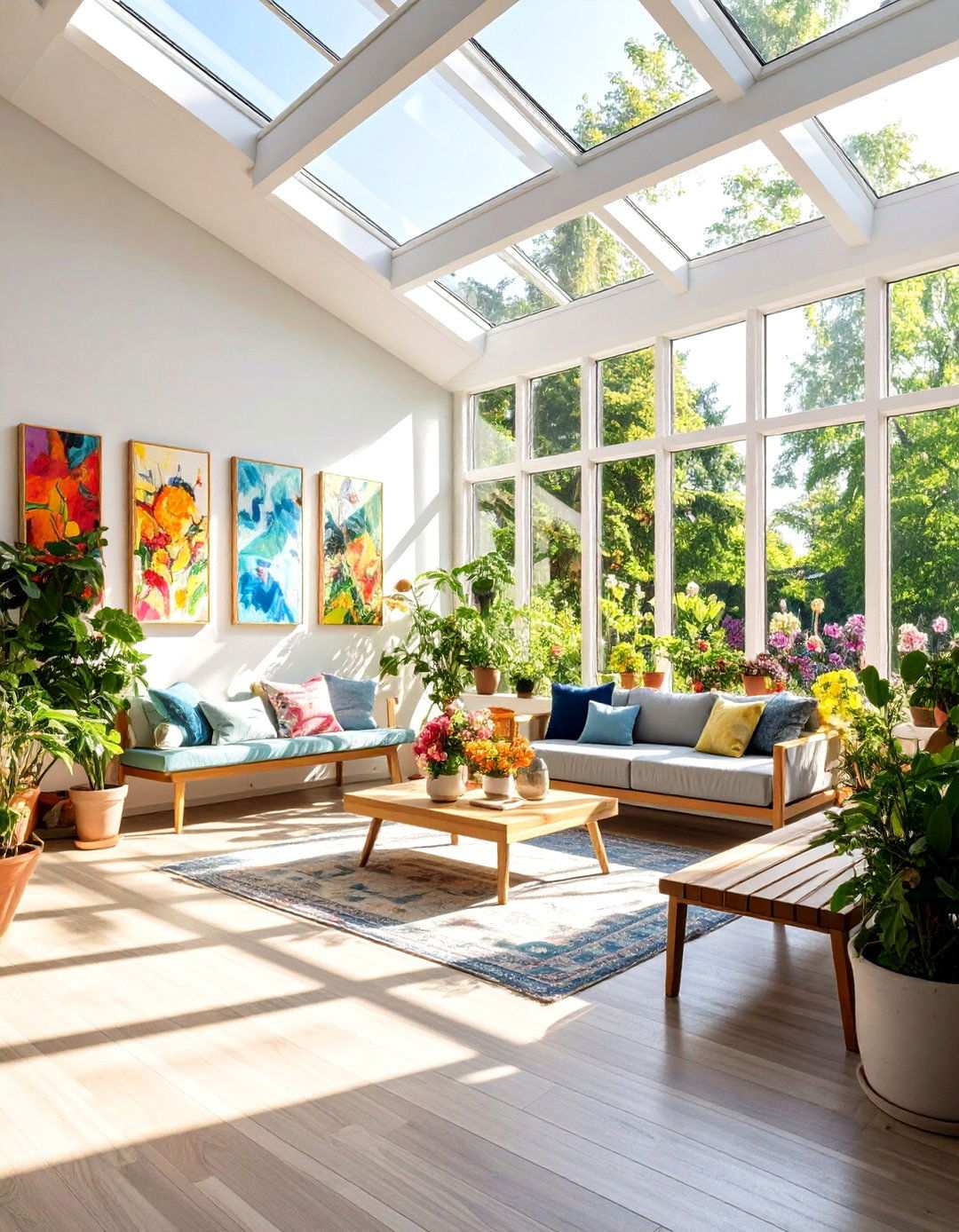 Contemporary Gallery Display Space - 24 Small Sunroom Ideas