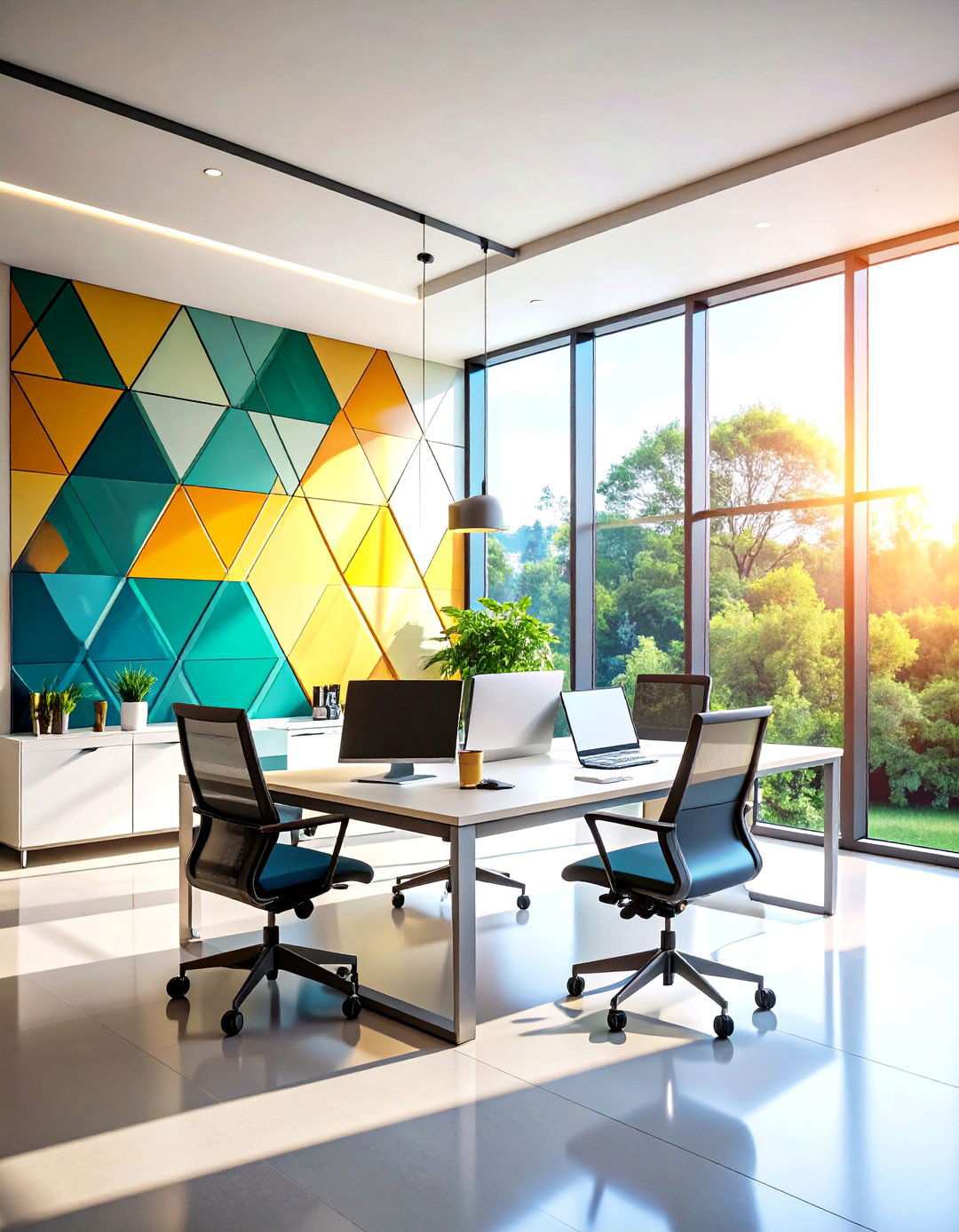 Contemporary Geometric Window Film - 24 Window Film Designs