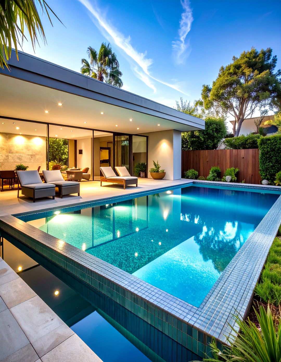 Contemporary Glass Tile Spool Pool - 24 Spool Pool Ideas