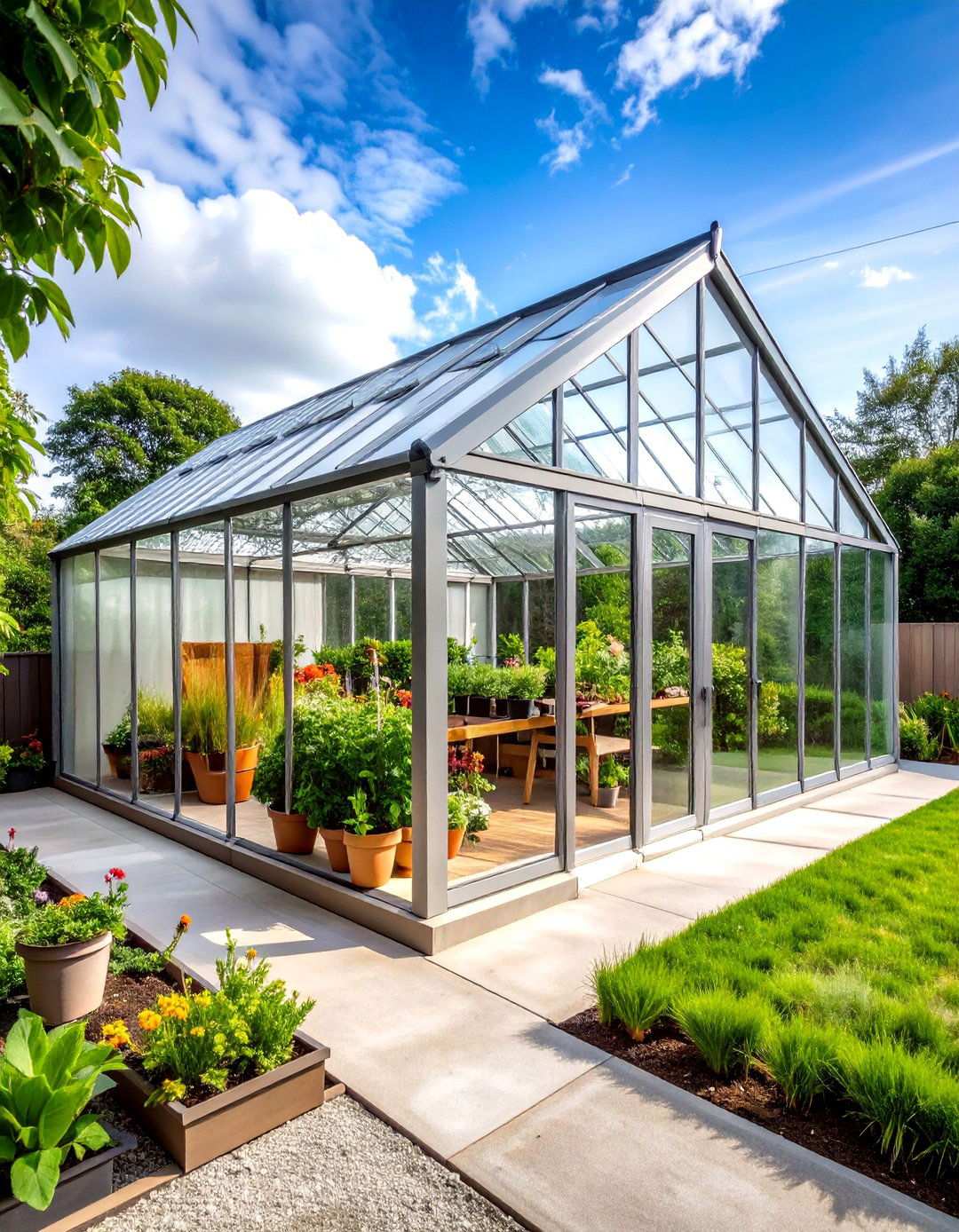 Contemporary Greenhouse Garden Workshop - 24 Modern Backyard Ideas