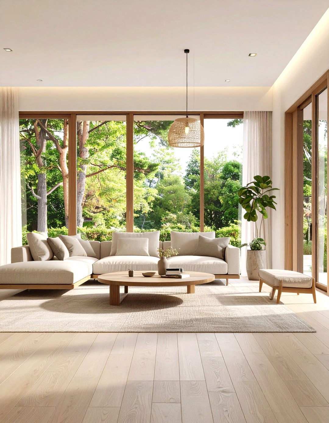 Contemporary Korean Living Room with Sliding Doors - 24 Korean Living Room Ideas