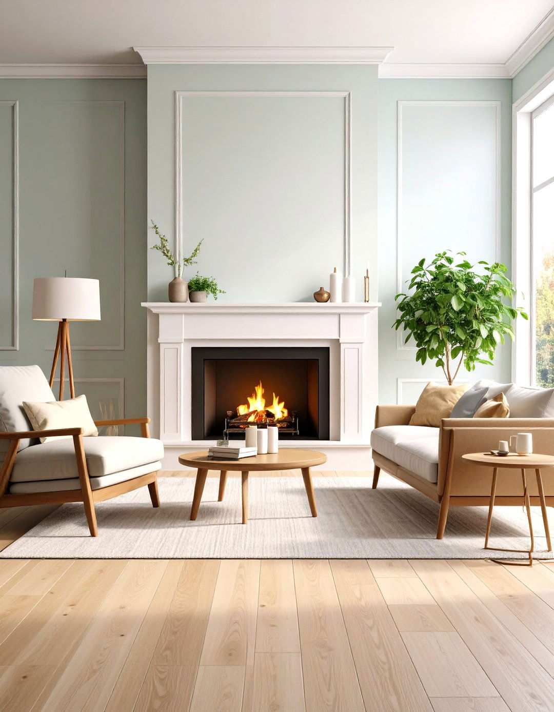 Contemporary Living Room Fireplace as Focal Point - 24 Simple Living Room Ideas