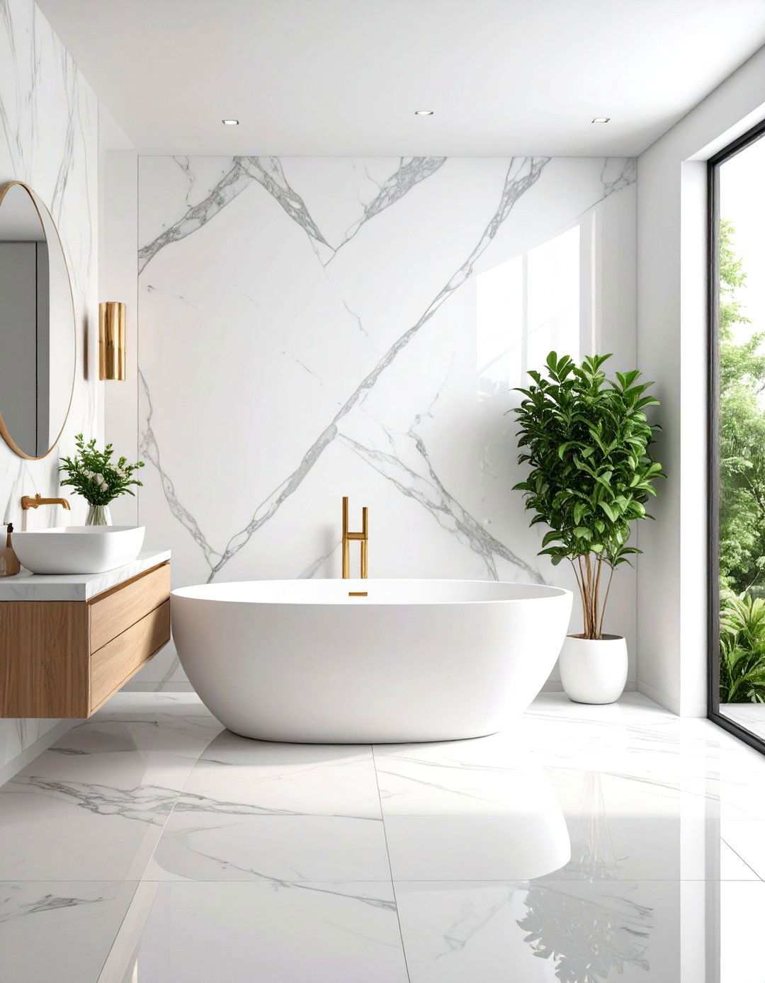 Contemporary Marble Wall Murals - 24 Wall Mural Ideas