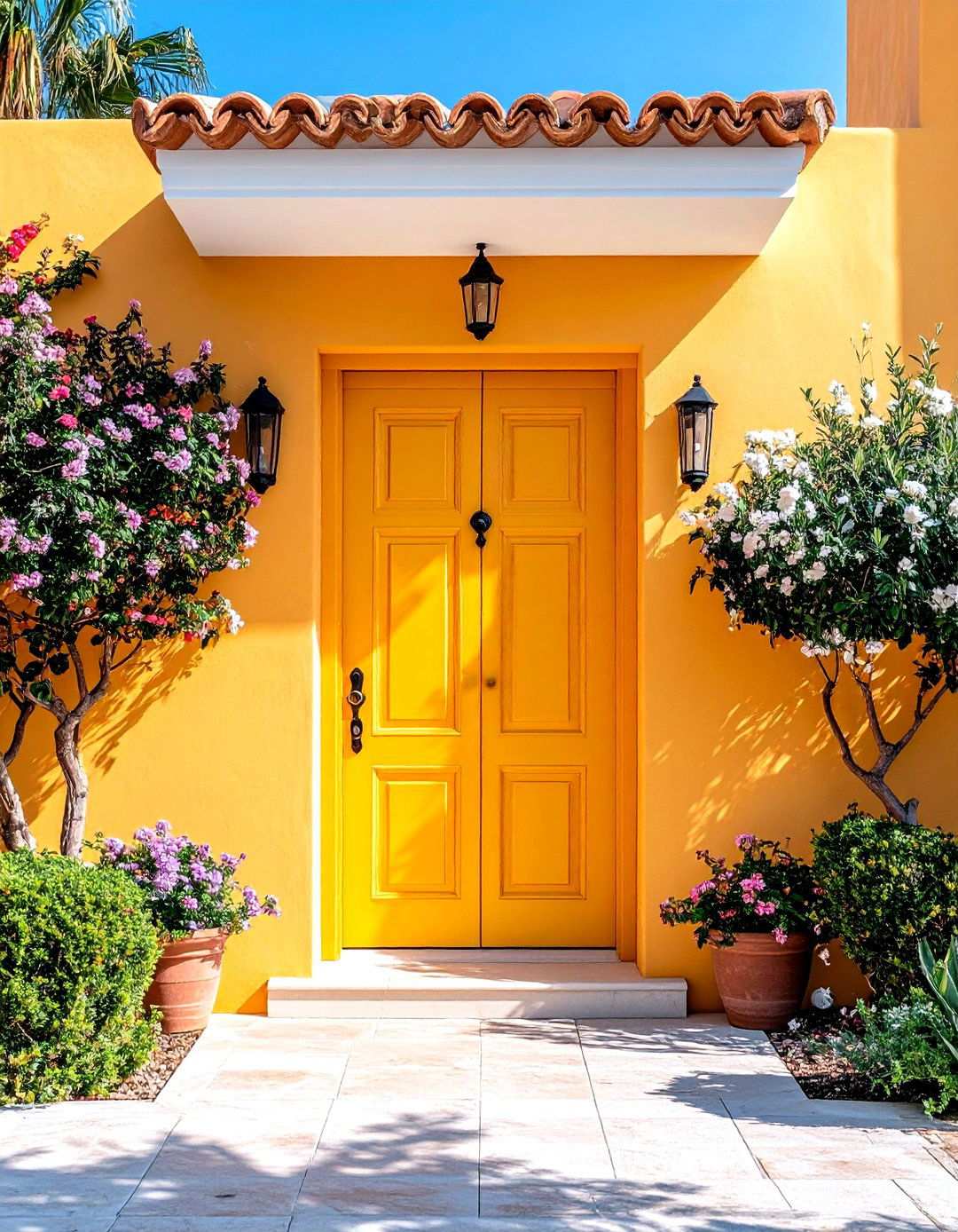 Contemporary Mediterranean Fusion Styles - 24 Mediterranean Front Door Ideas