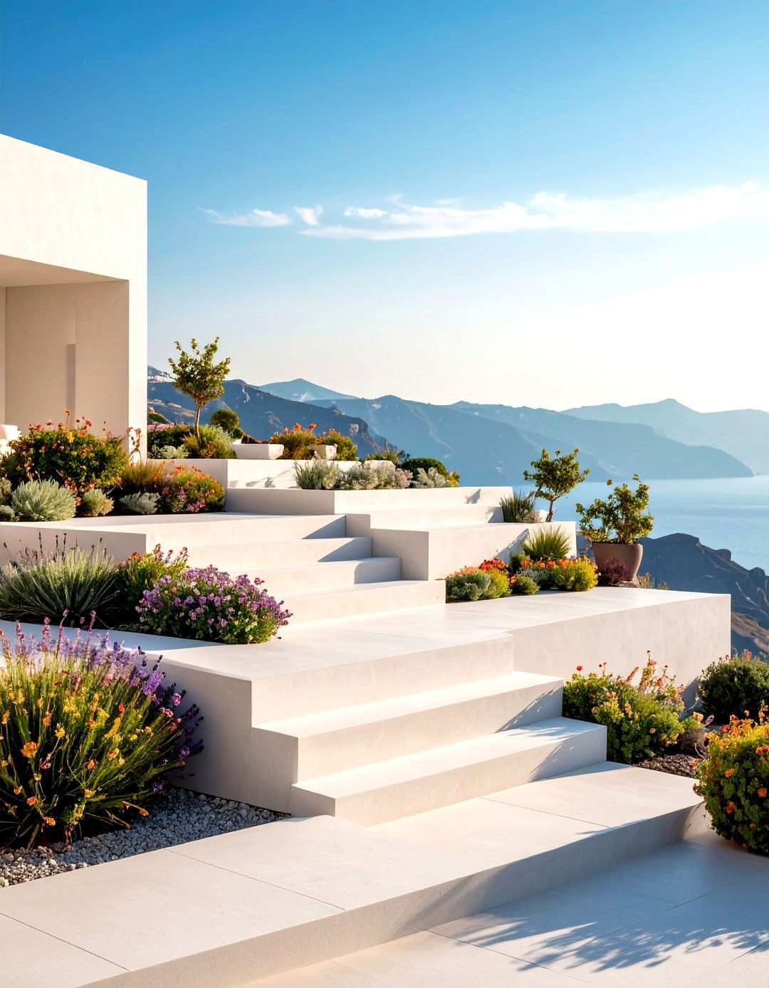 Contemporary Minimalist Terracing - 24 Terraced Garden Ideas