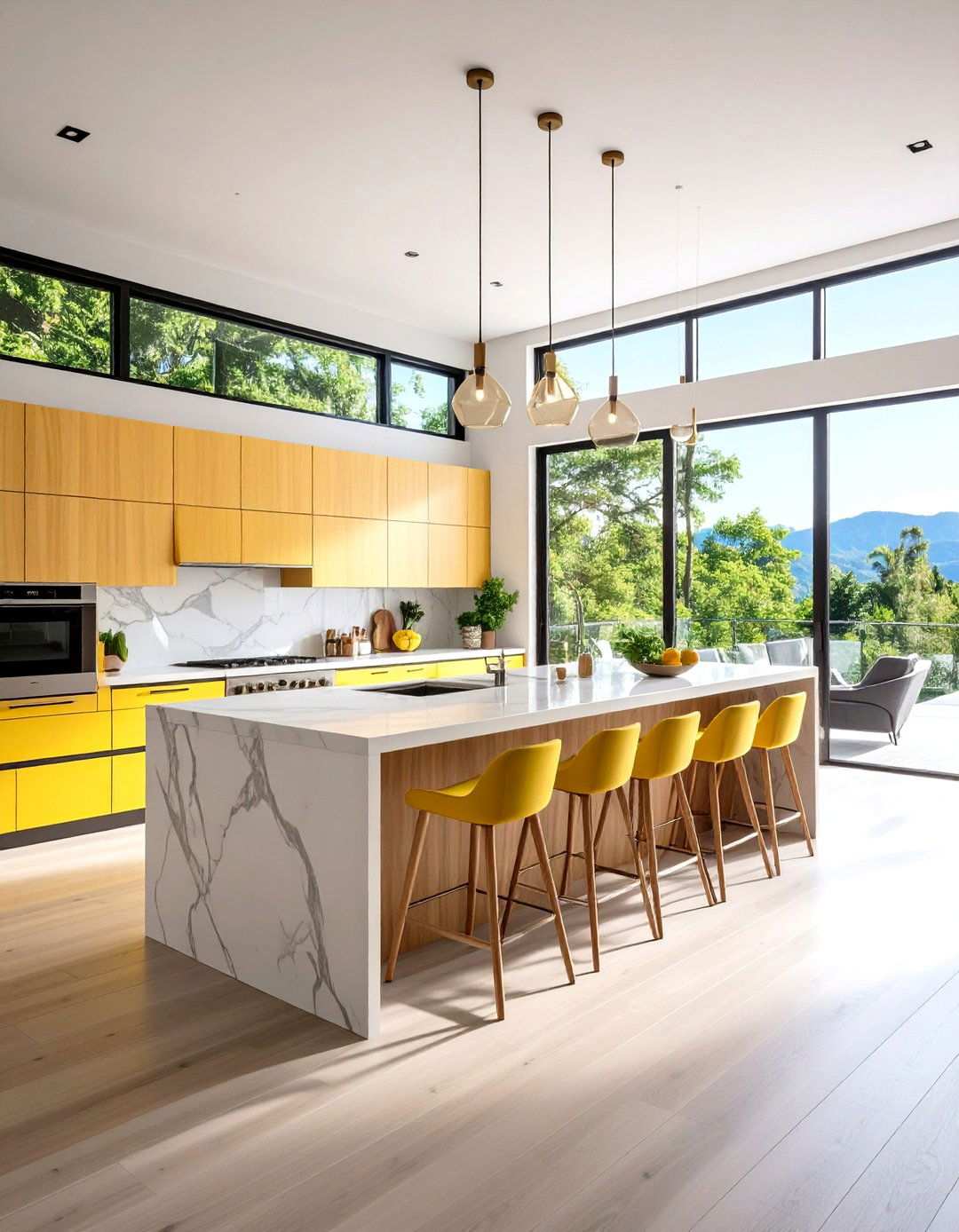 Contemporary Open Concept Kitchen Layout - 24 U Shaped Kitchen Ideas
