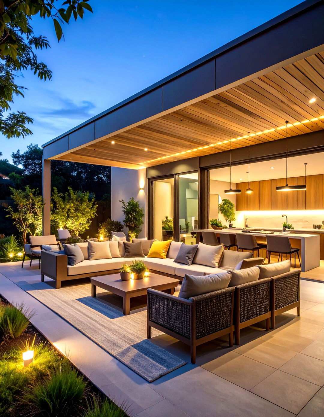 Contemporary Outdoor Living Room - 24 Small Walled Garden Ideas