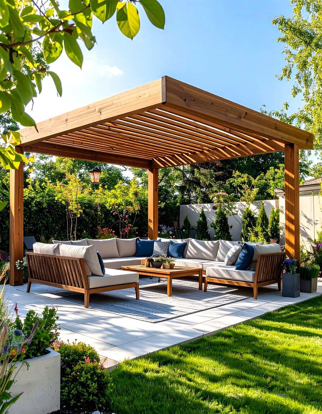 Contemporary Shade Structure Design - 24 Modern Backyard Ideas