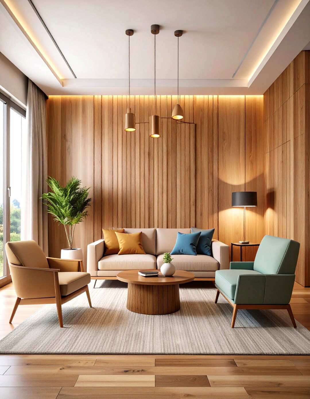 Contemporary Wooden Accent Walls - 24 Wooden Interior Design Ideas