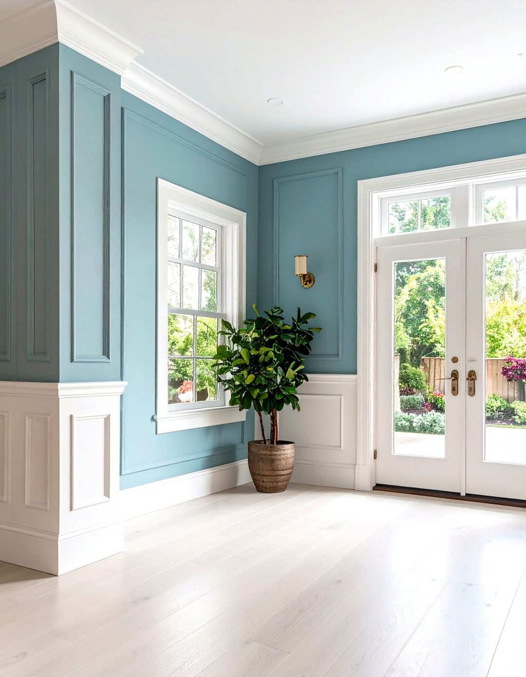 Corner Detail Treatment - 24 Wainscoting Entryway Ideas