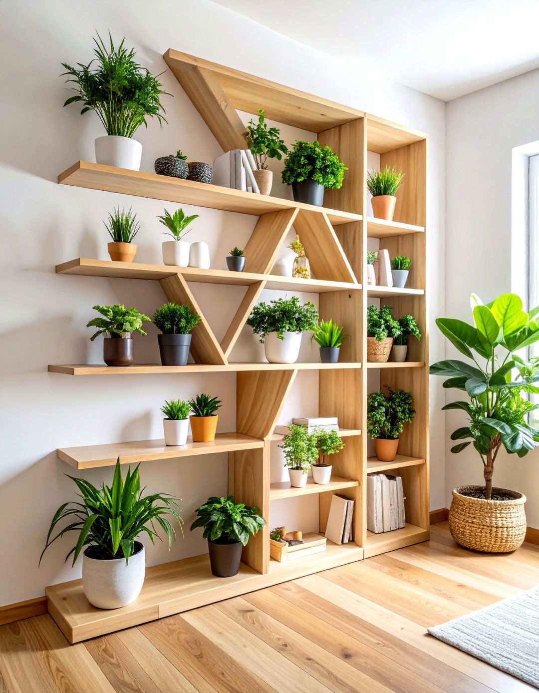Corner Display Solutions - 24 Living Room Shelf Ideas