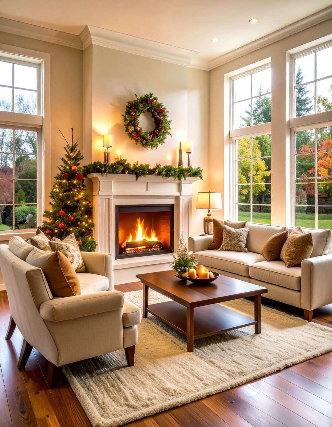 Corner Fireplace Adaptation Design - 24 Living Room Layout Ideas