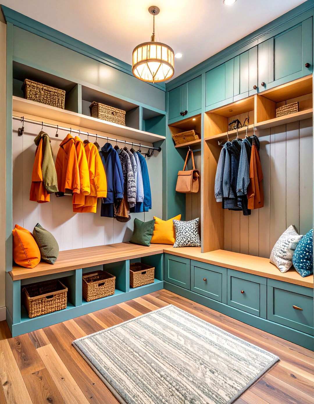 Corner Mudroom Space Solution - 24 Mud Room Ideas
