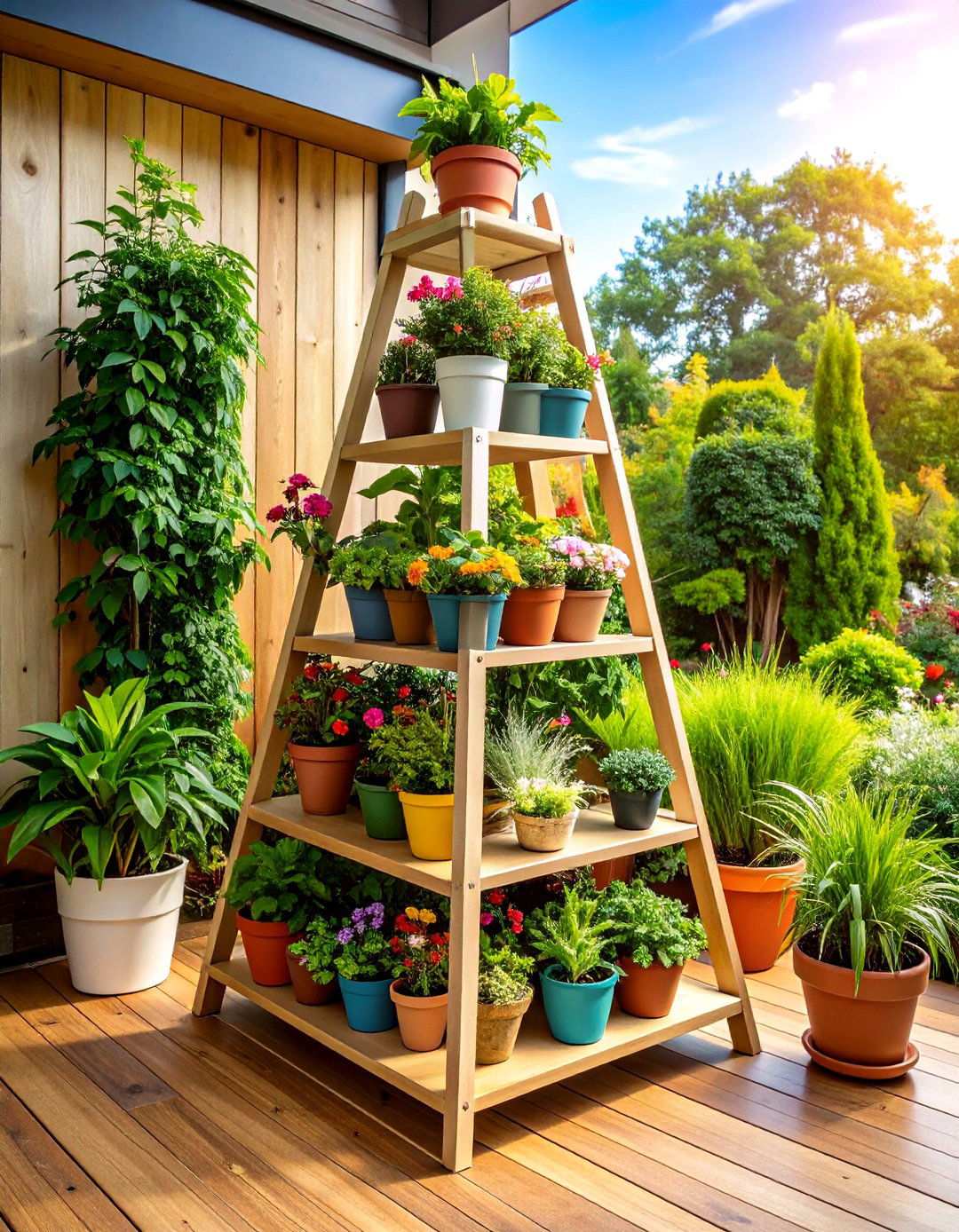 Corner Plant Stand Displays - 24 Outdoor Plant Stand Ideas