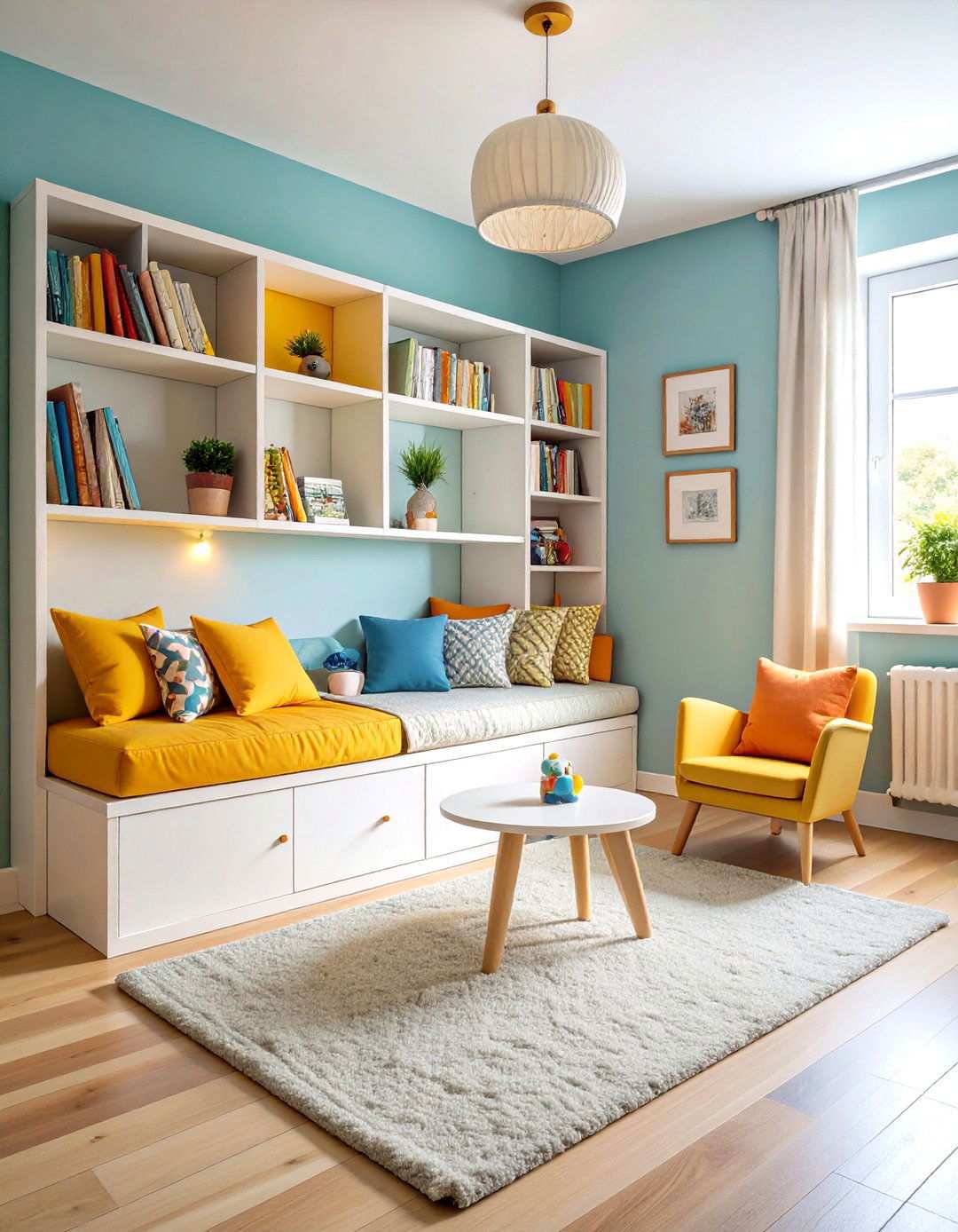 Corner Reading Nook Creation - 24 Small Nursery Ideas