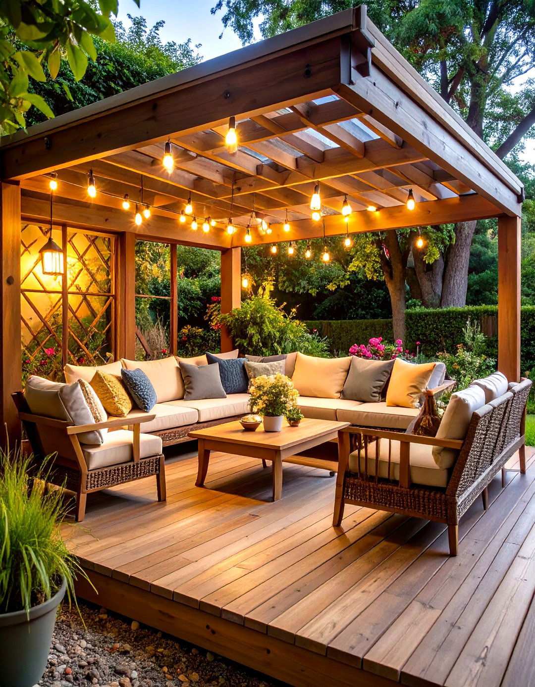 Corner Reading Nook Deck - 24 Small Deck Ideas