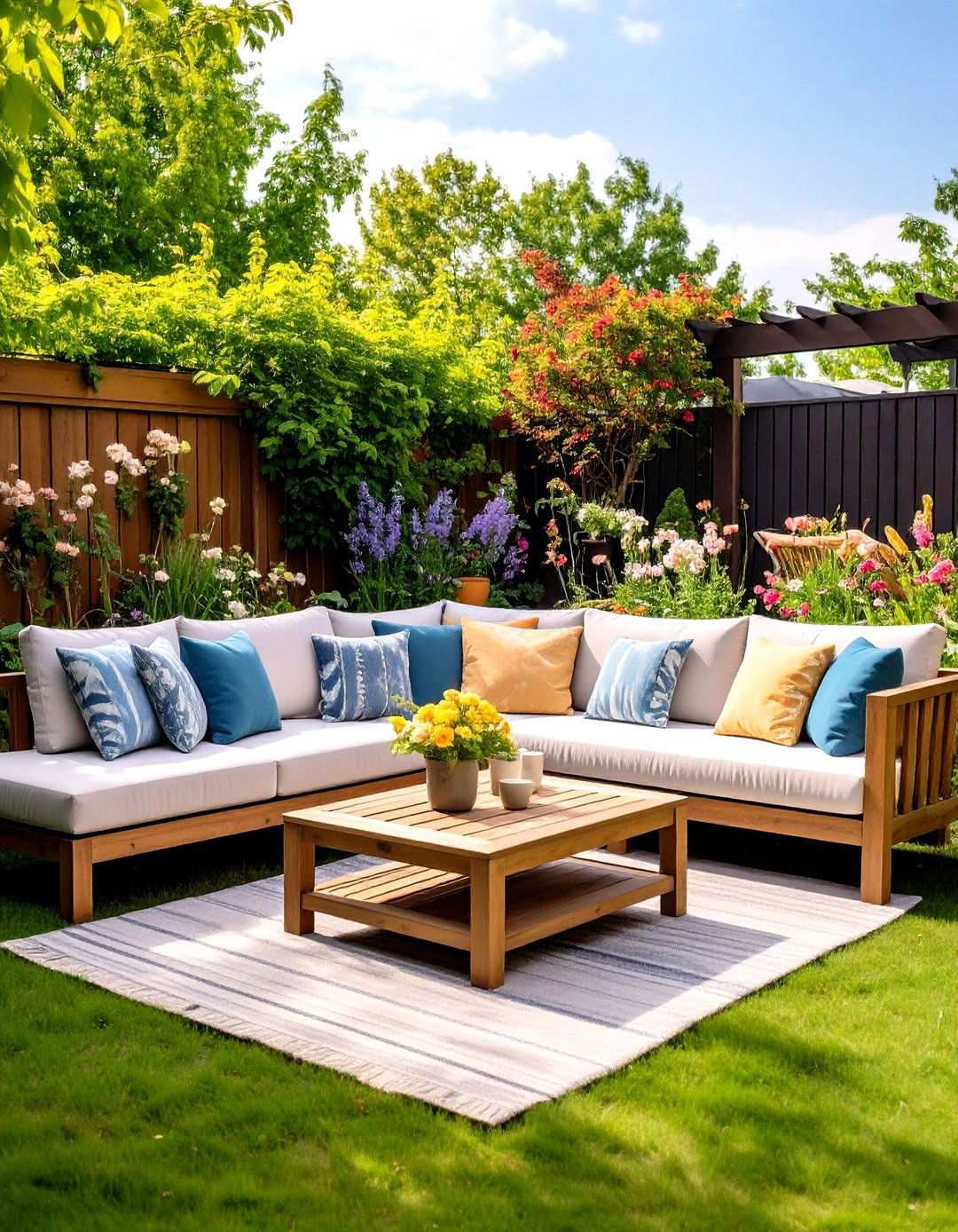 Corner Sectional Arrangements - 24 Outdoor Seating Ideas