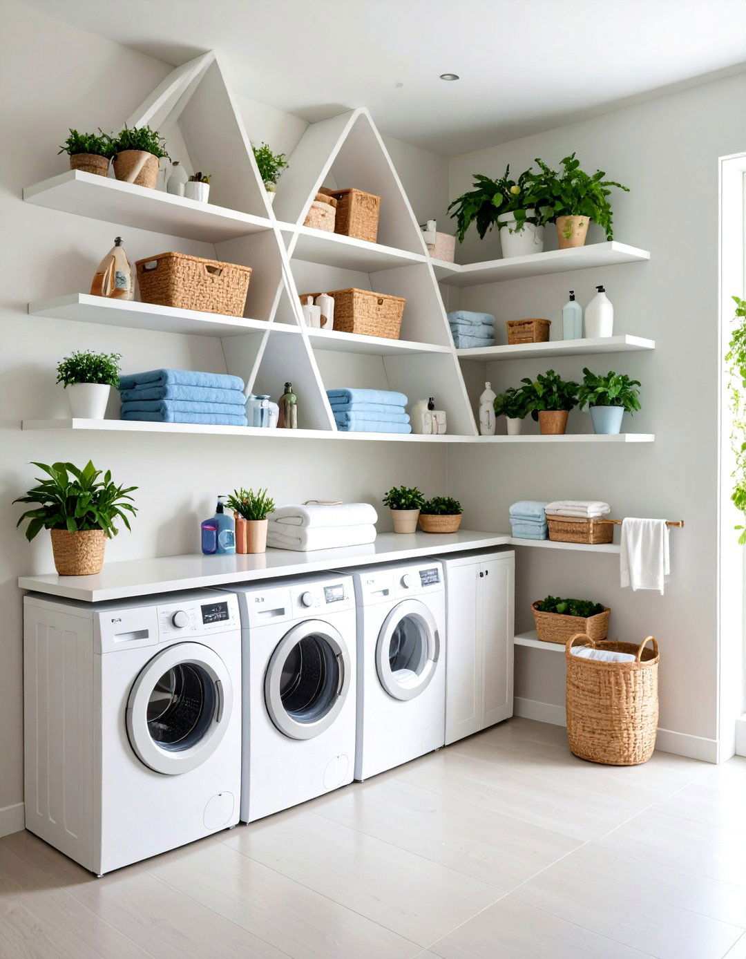 Corner Shelving Solutions - 24 Laundry Room Shelf Ideas