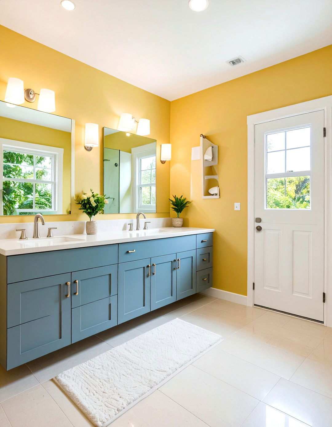 Corner Space Maximization - 24 Jack and Jill Bathroom Ideas