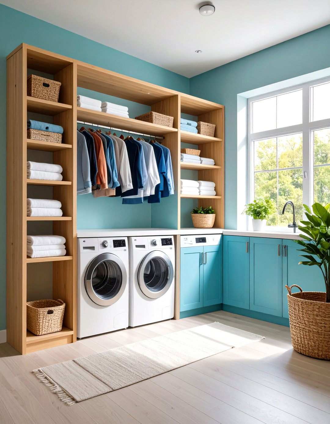 Corner Space Optimization - 24 Laundry Closet Ideas
