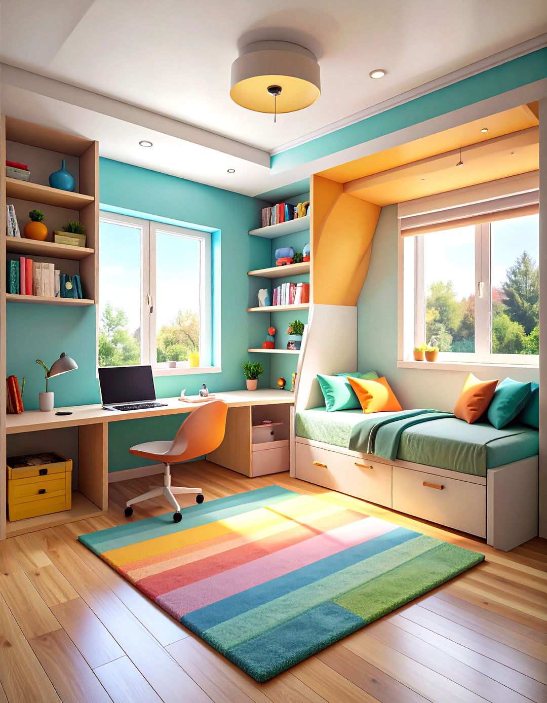 Corner Space Utilization - 24 Small Guest Bedroom Ideas