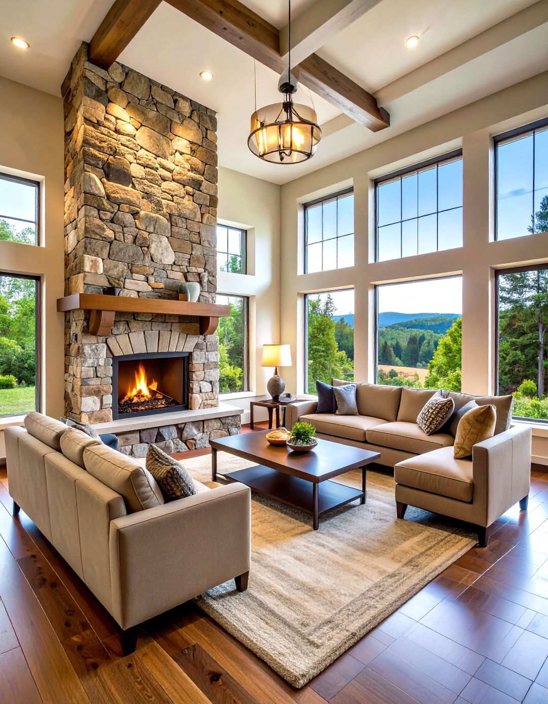 Corner Stone Hearth Configuration - 24 Wood Stove Surround Ideas