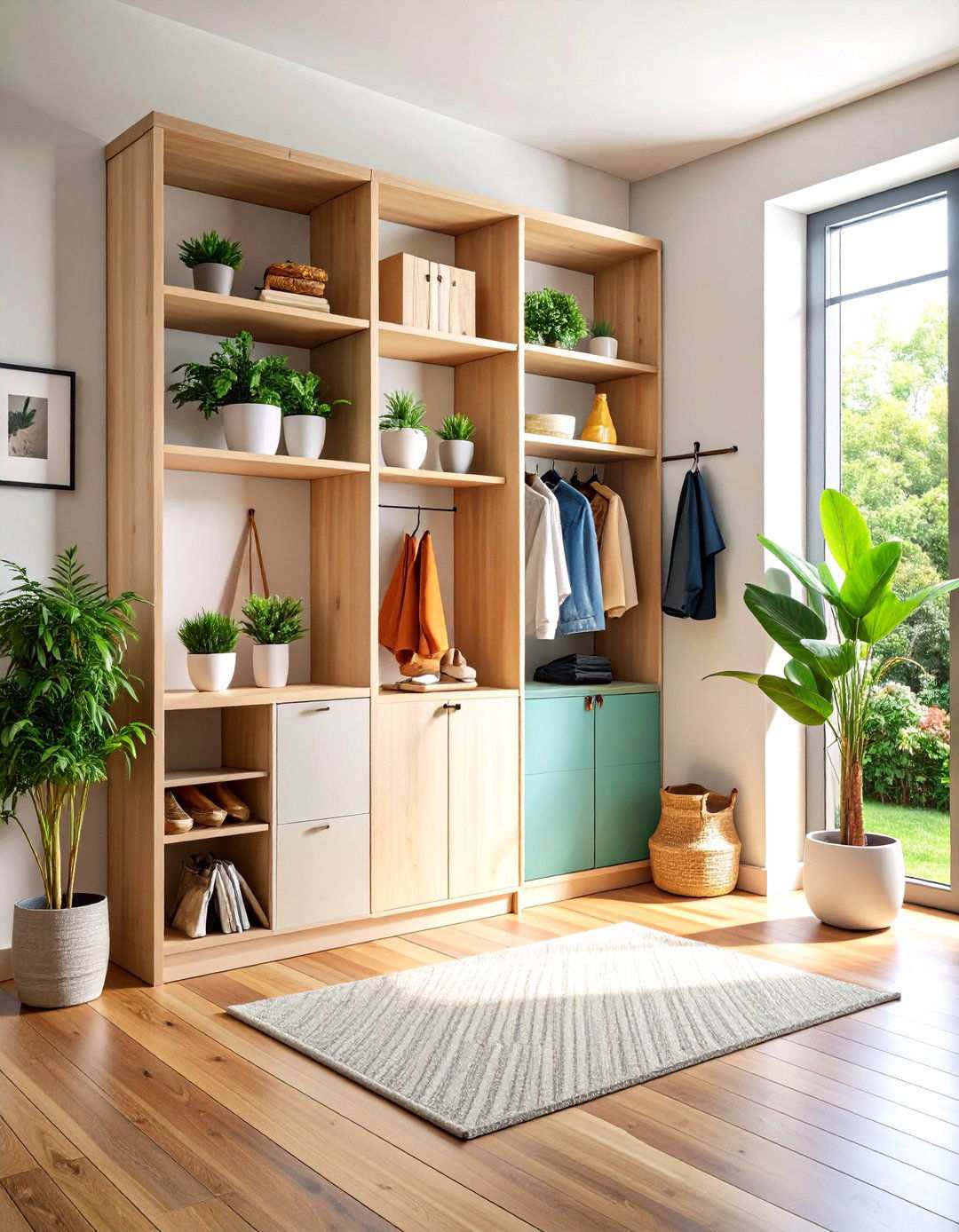 Corner Storage Optimization - 24 Scandinavian Entryway Ideas