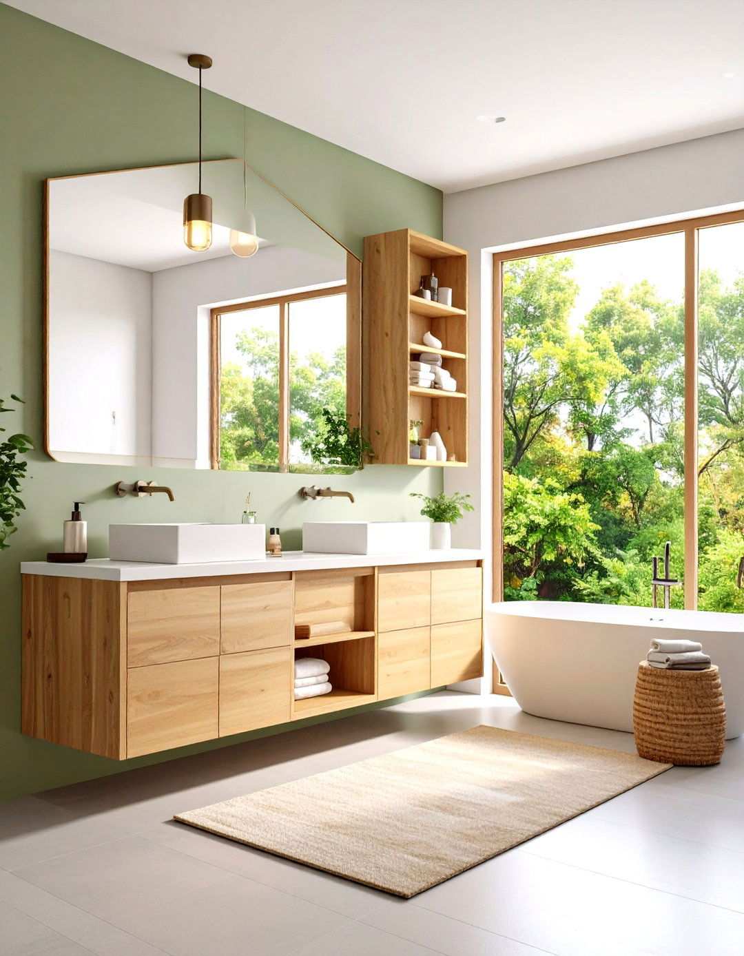Corner Storage Solutions - 24 Small Master Bathroom Ideas