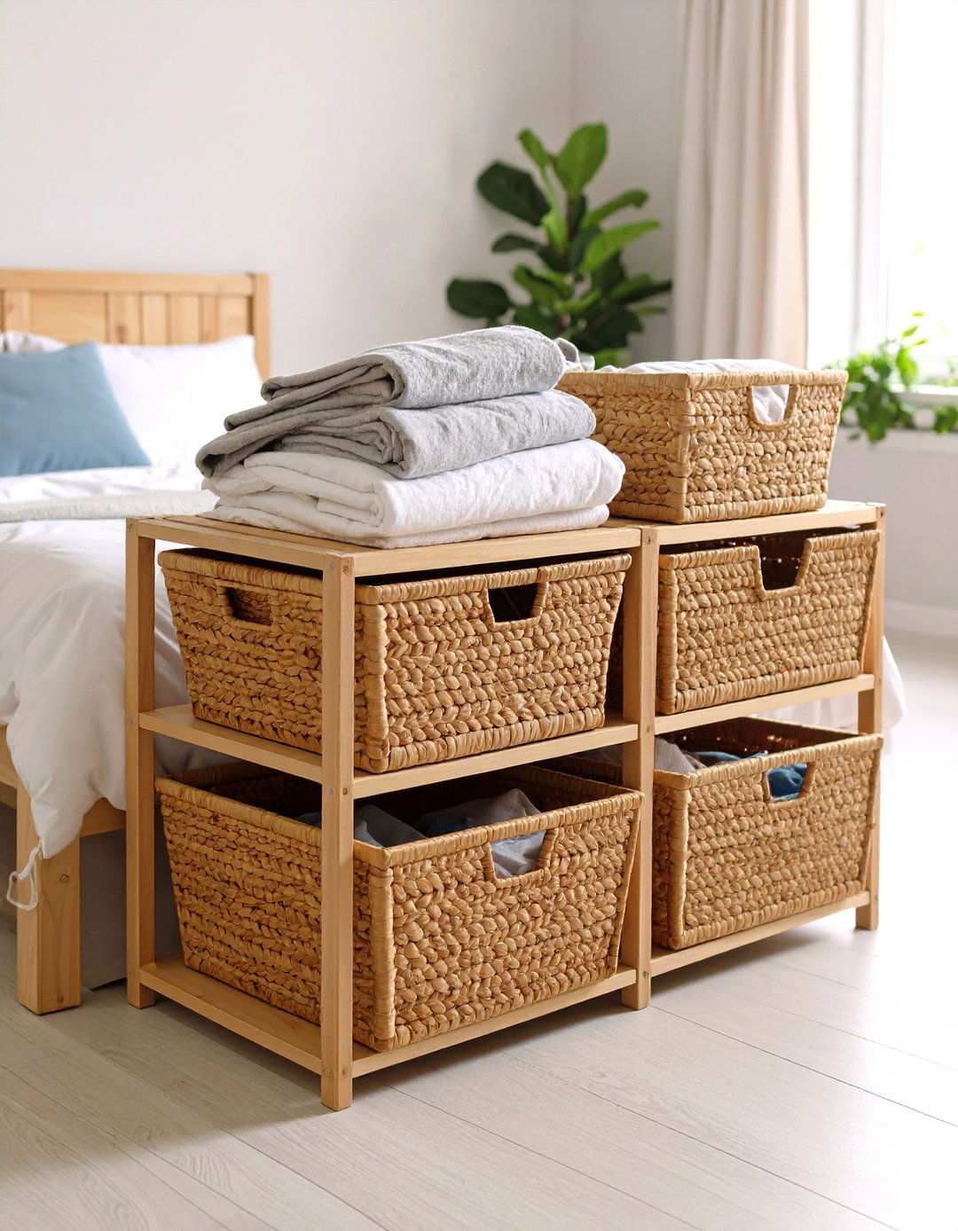 Corner Utilization Systems - 24 Laundry Basket Storage Ideas