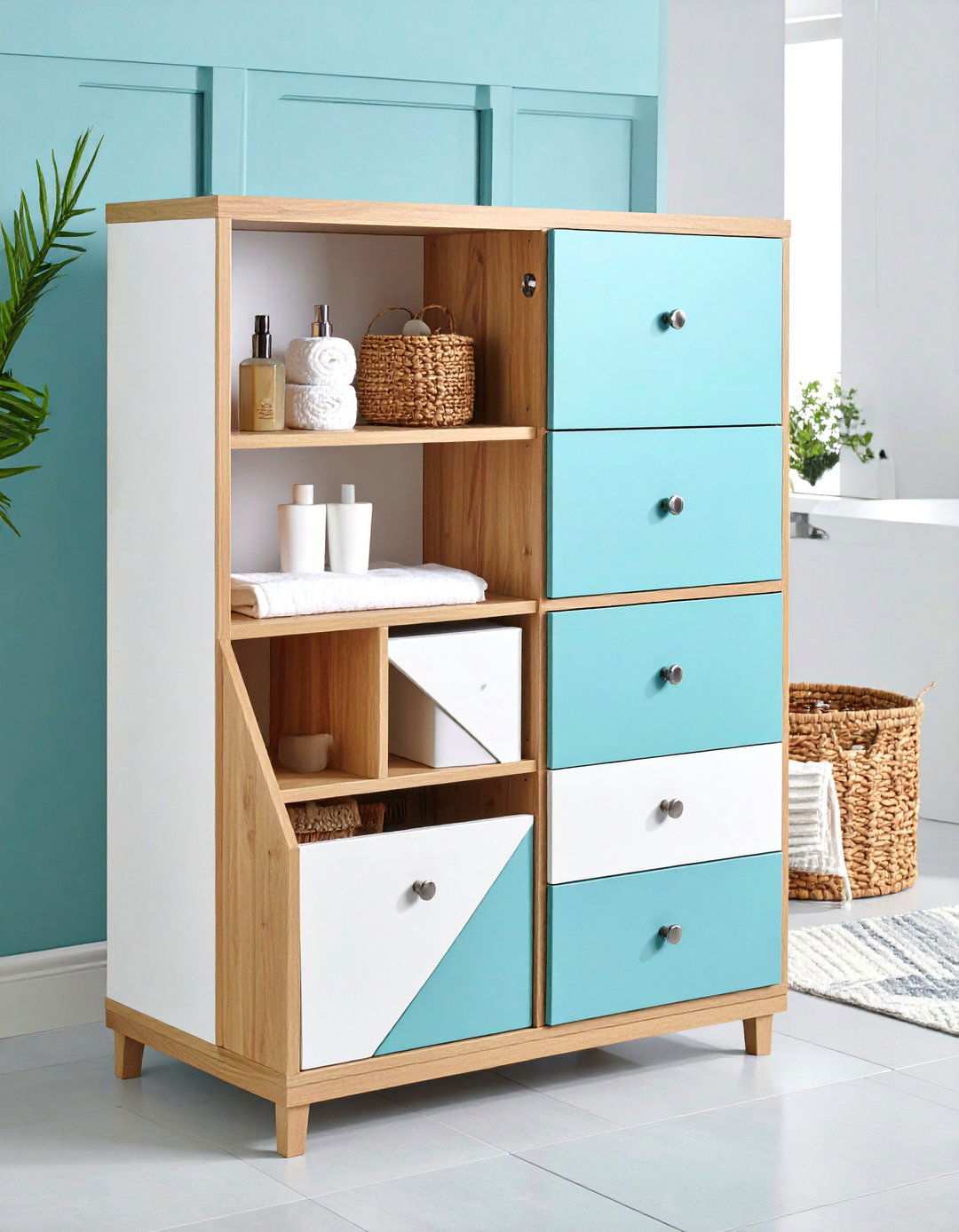 Corner Vanity Organizers - 24 vanity organization ideas