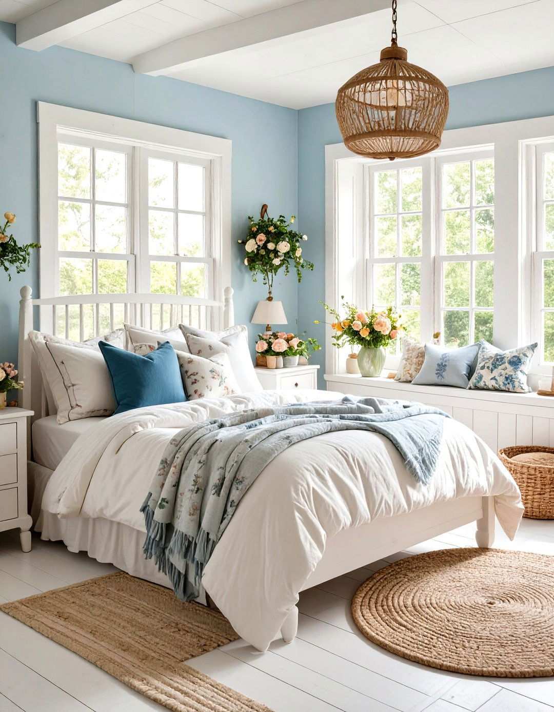 Cottage Core White Bedroom - 24 White Bedroom Ideas
