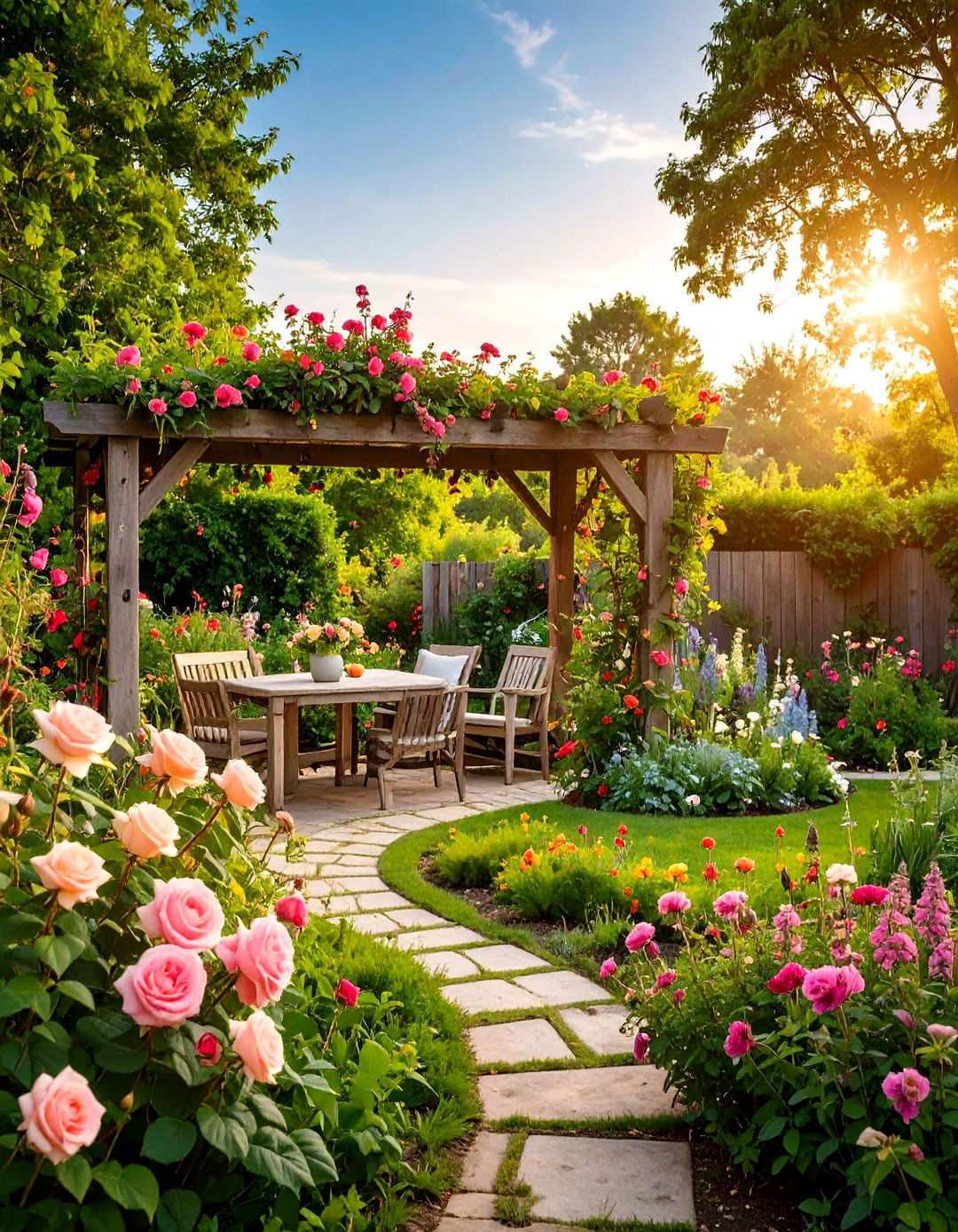Cottage Garden Pink Paradise - 24 Pink Garden Ideas