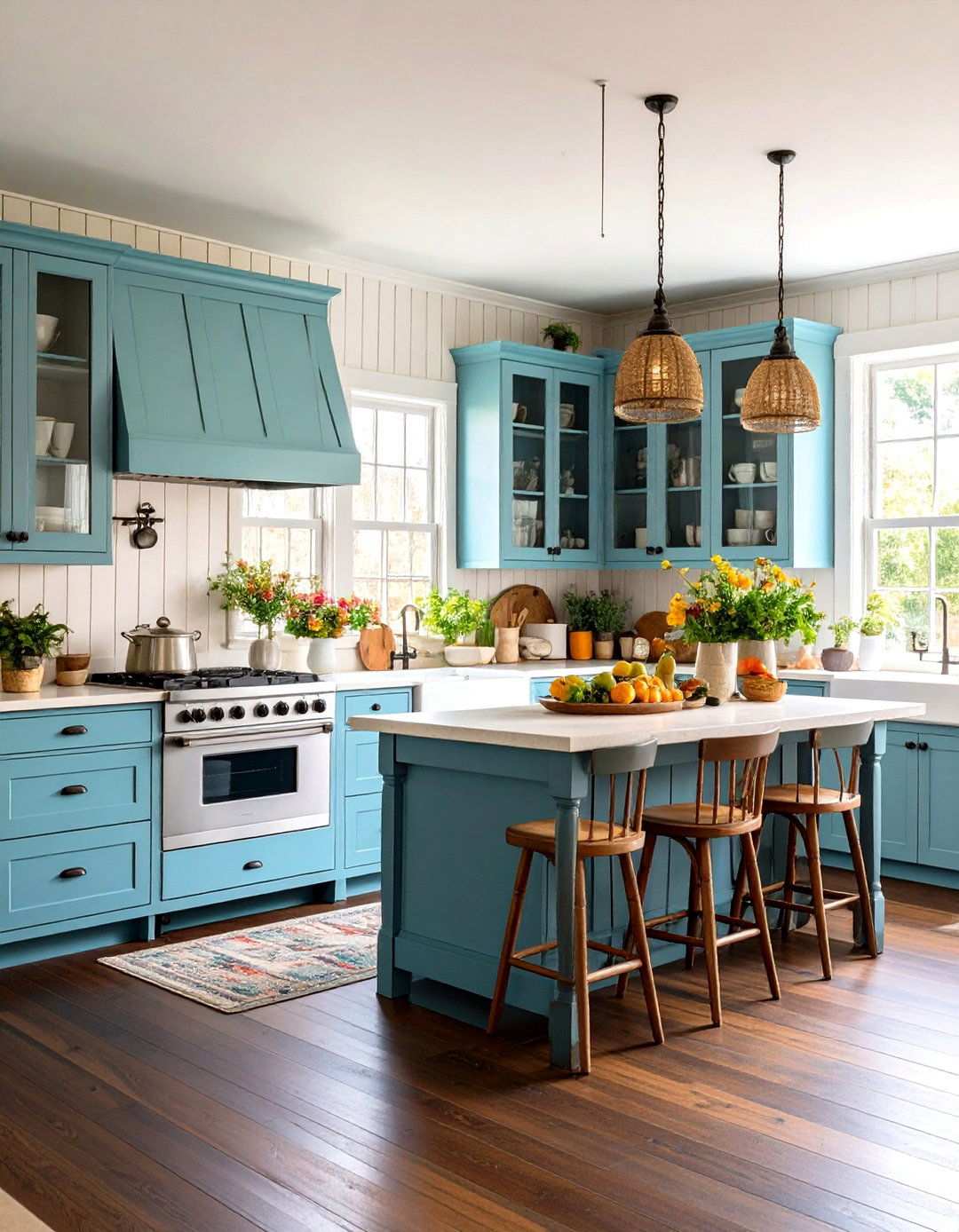 Cottage Kitchen Style Dark Wood Floors - 24 Kitchen With Dark Wood Floors