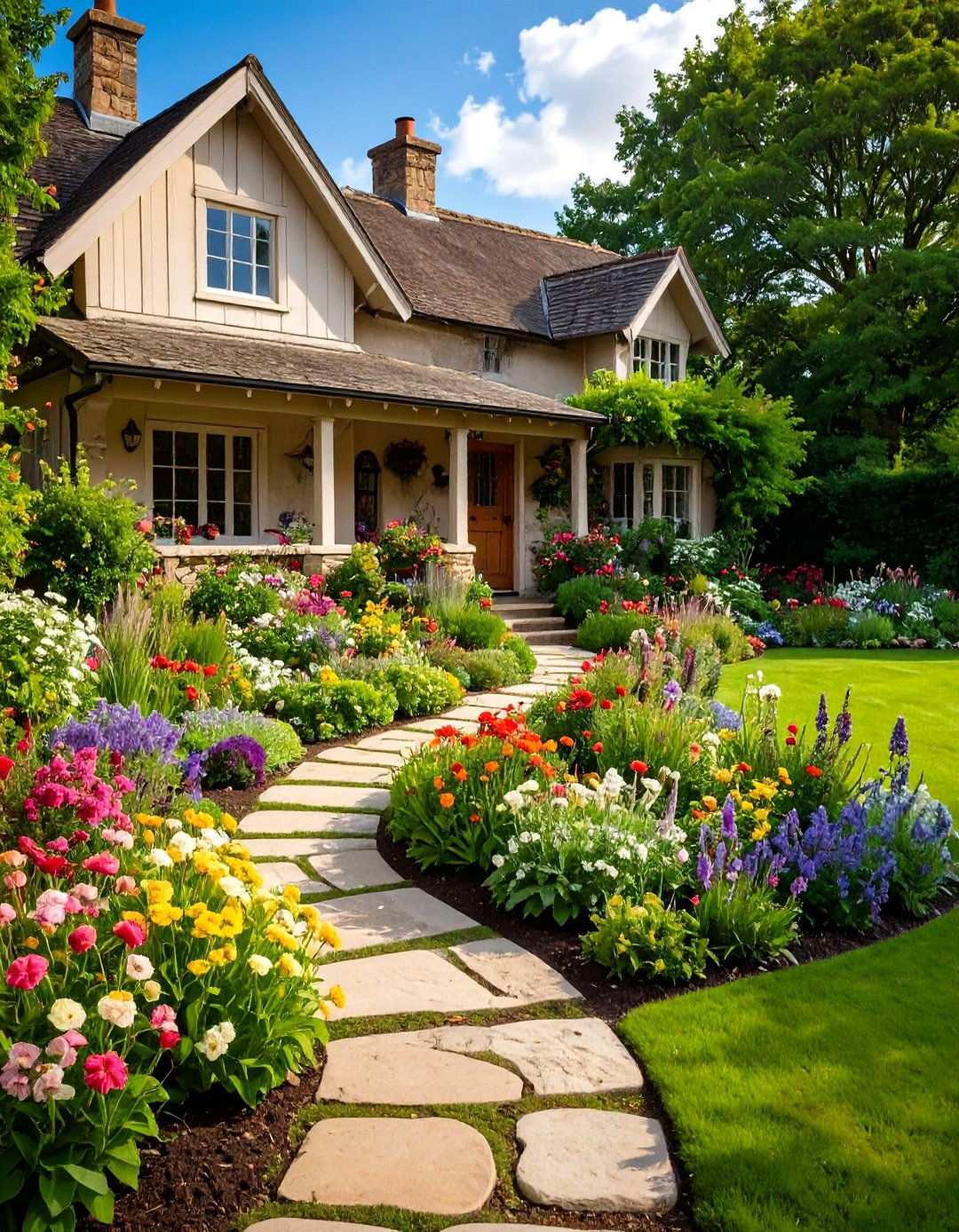 Cottage Style Garden - 24 Rock Garden Ideas