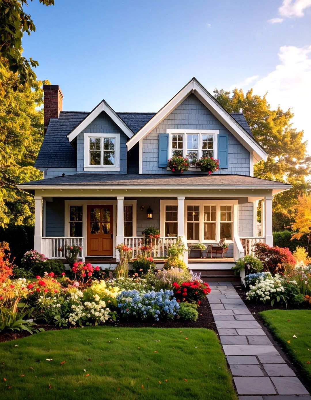 Cottage Style Light Grey Charm - 24 Light Grey House With White Trim Design Ideas