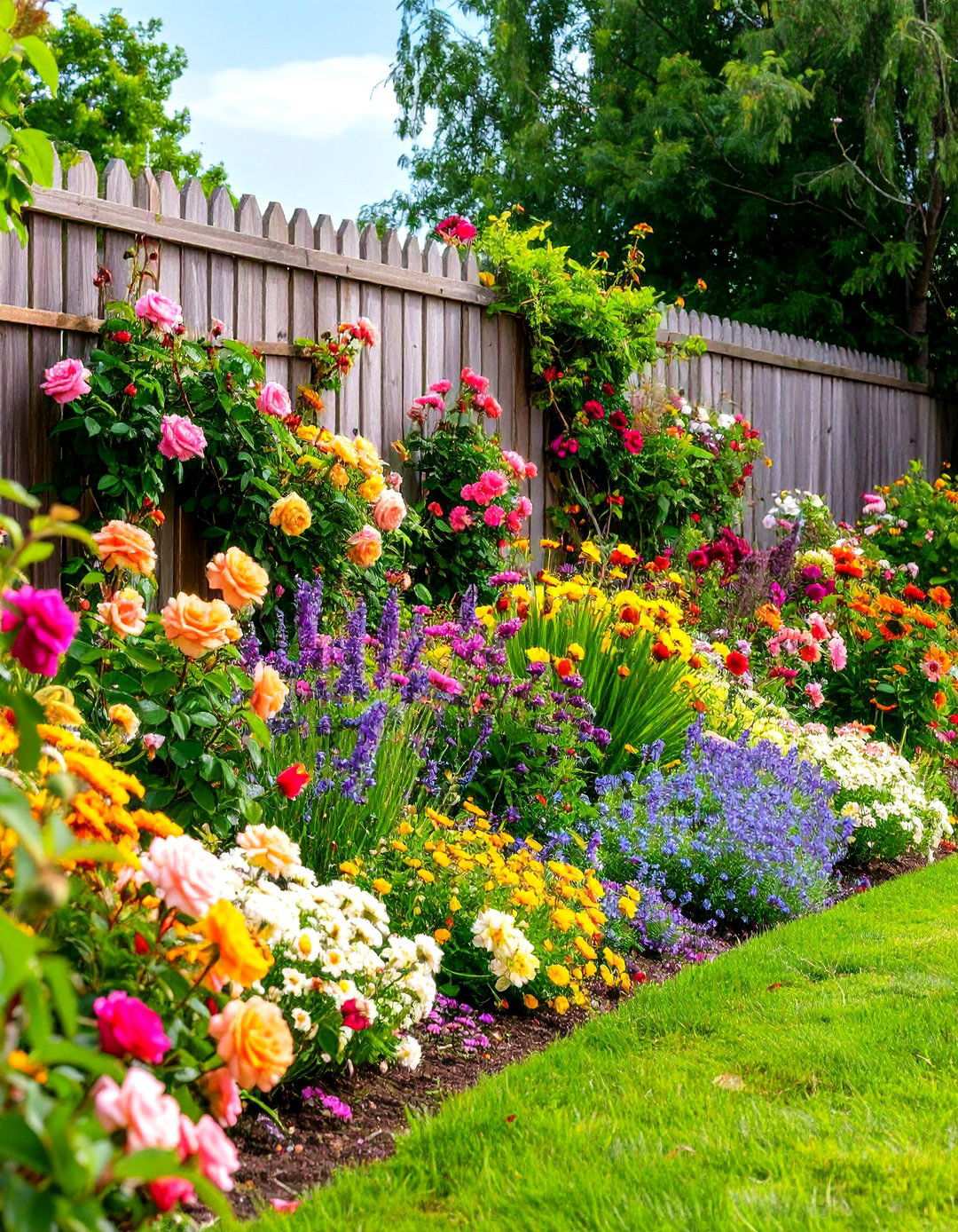 Cottage Style Perennial Border Design - 24 Landscaping Ideas