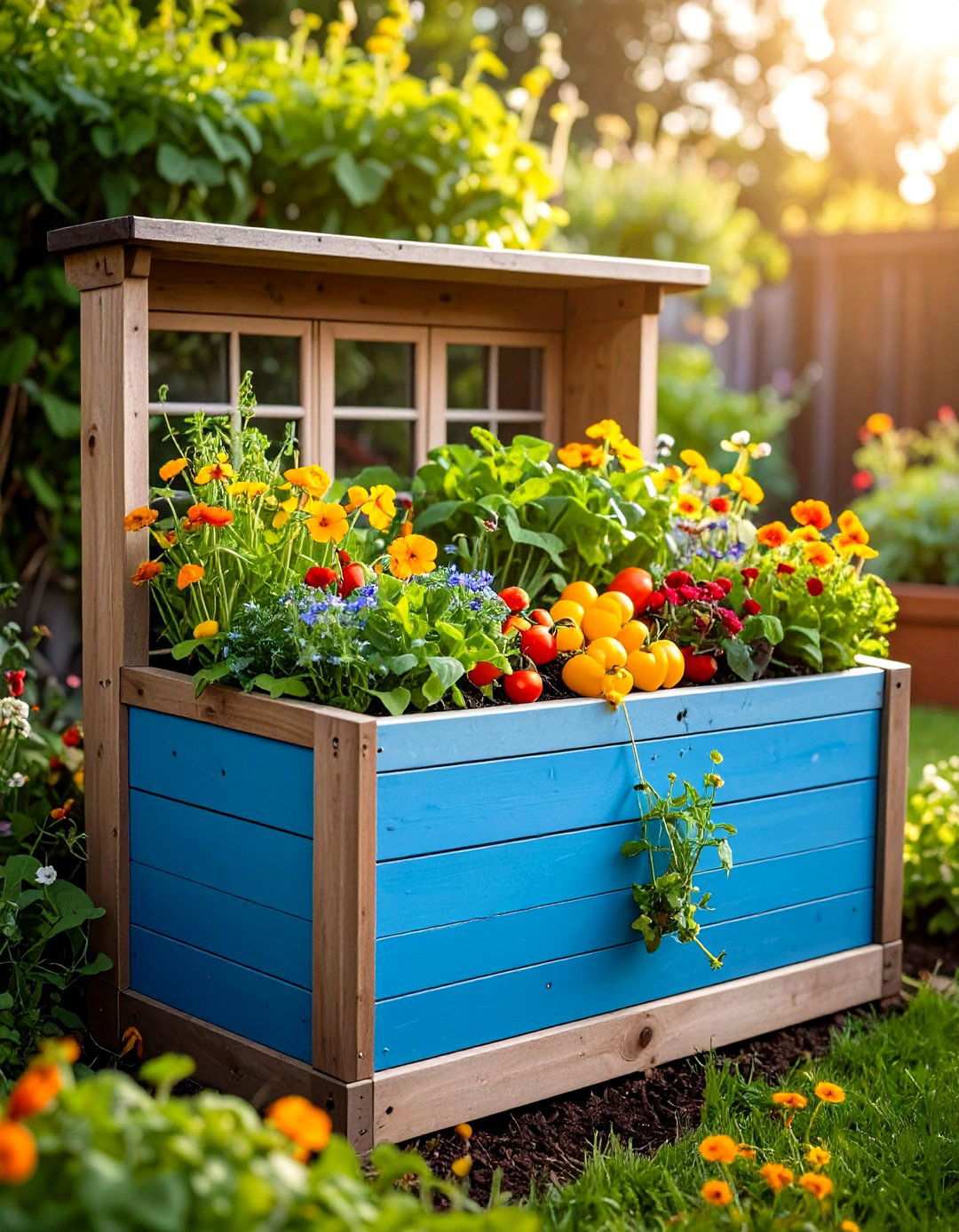 Cottage Vegetable Window Box - 24 window box ideas