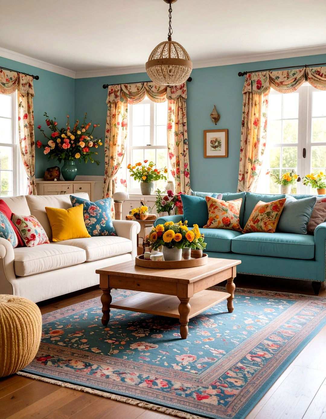 Country Cottage Living Room - 24 Living Room Design Ideas
