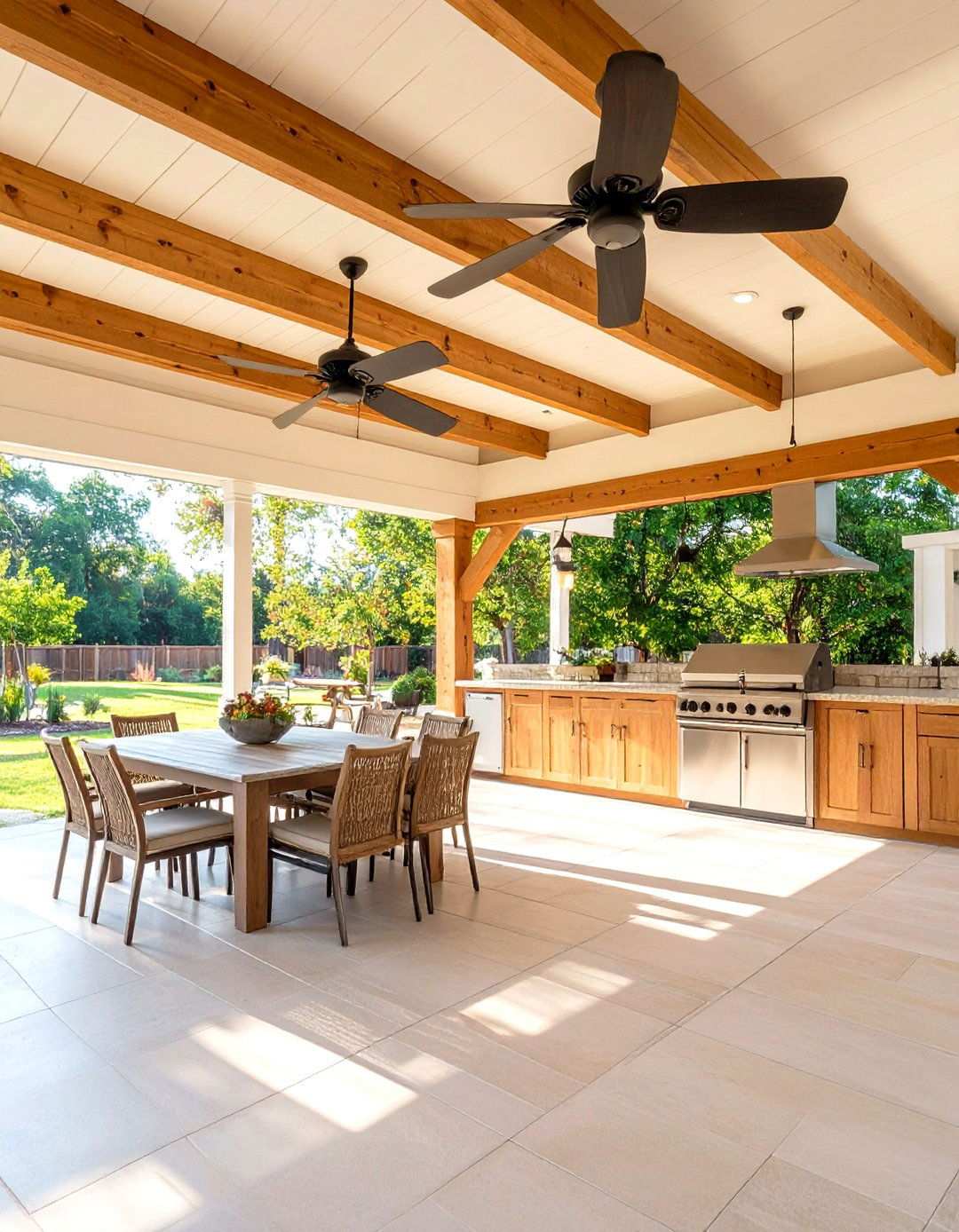 Covered Patio Spaces - 24 Modern Ranch House