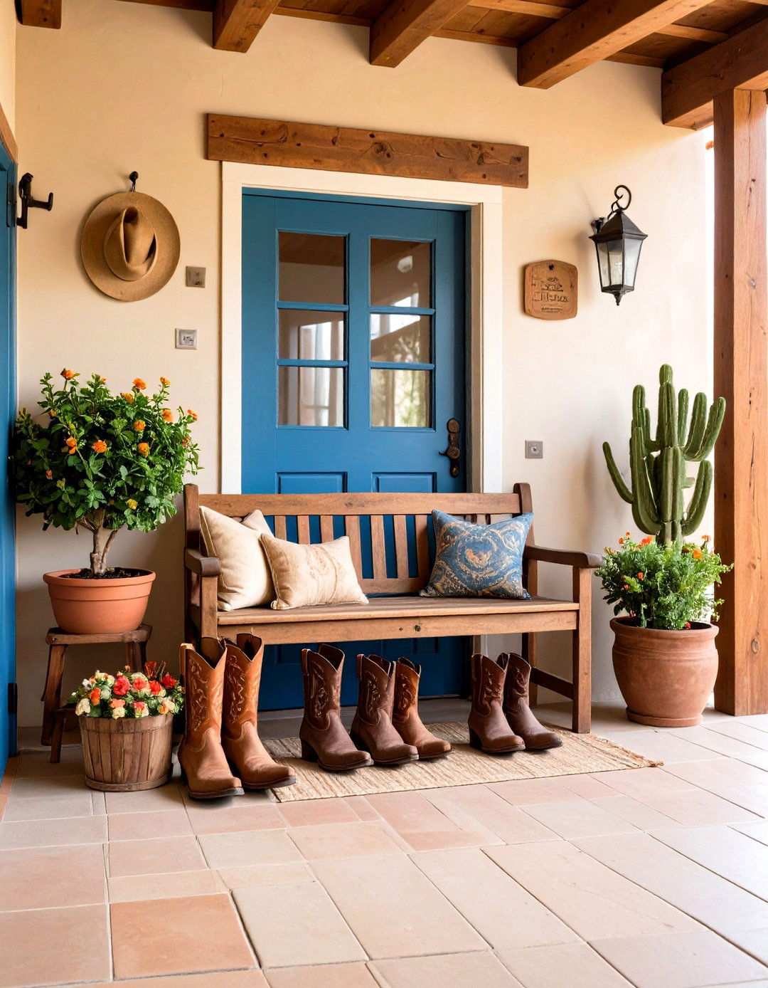 Cowboy Boot Entryway Storage - 24 Western Decor Ideas