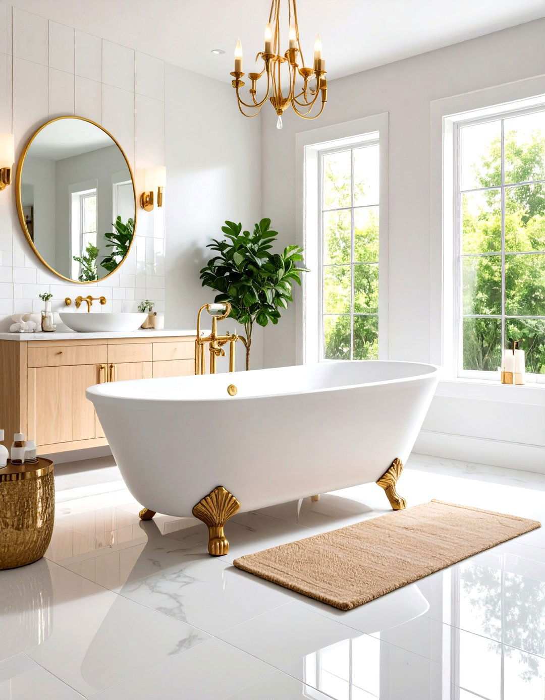 Cozy Bathroom Spa Design - 24 Nancy Meyers Interior Design Ideas