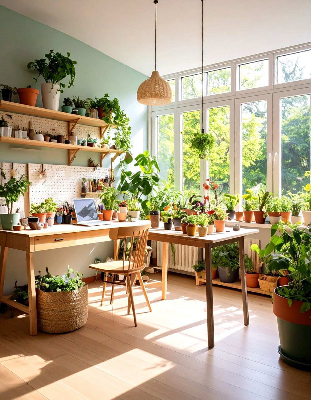 Craftroom and Hobby Workshop - 24 Small Sunroom Ideas