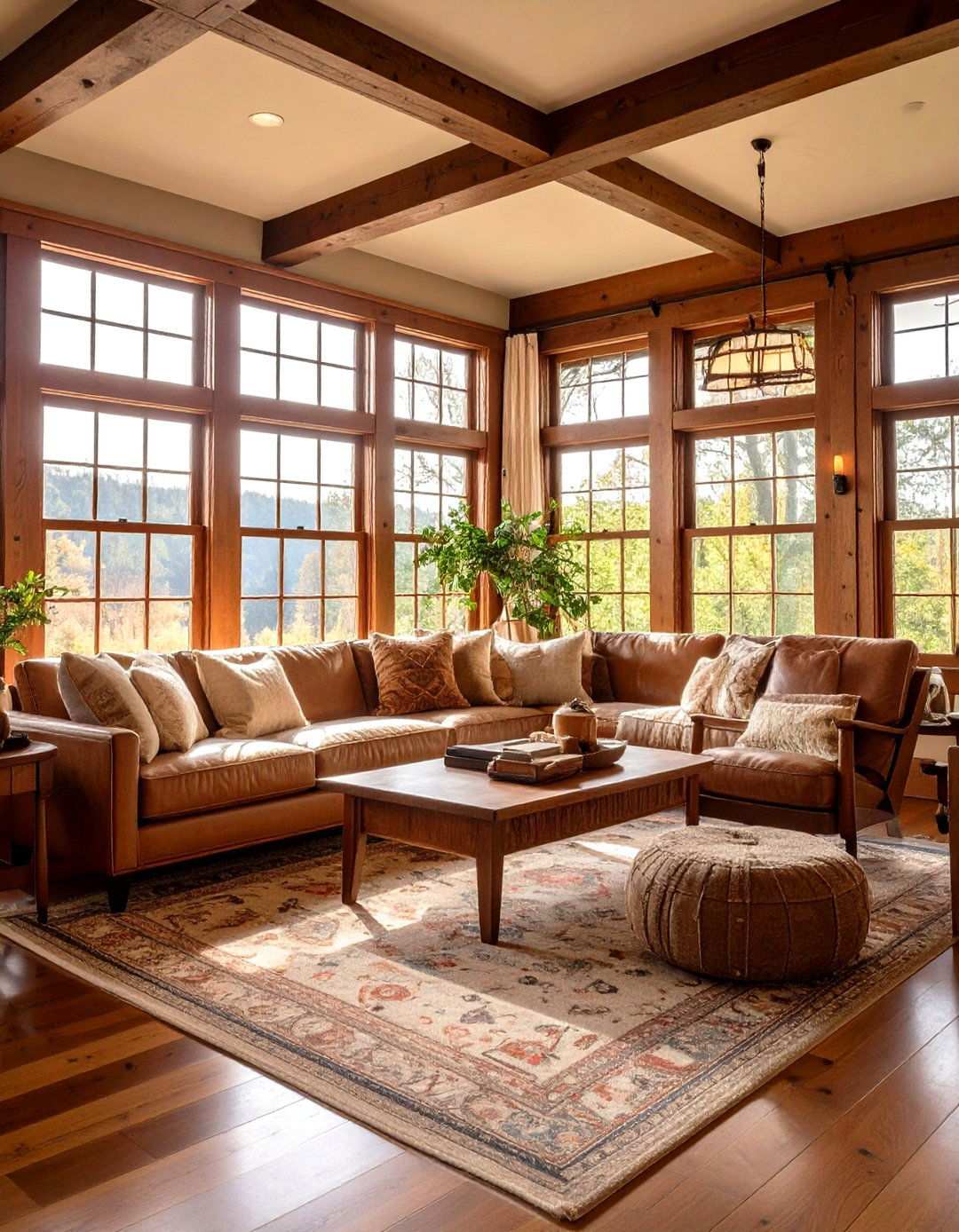 Craftsman Style Vaulted Ceiling with Built in Details - 24 Vaulted Ceiling Ideas