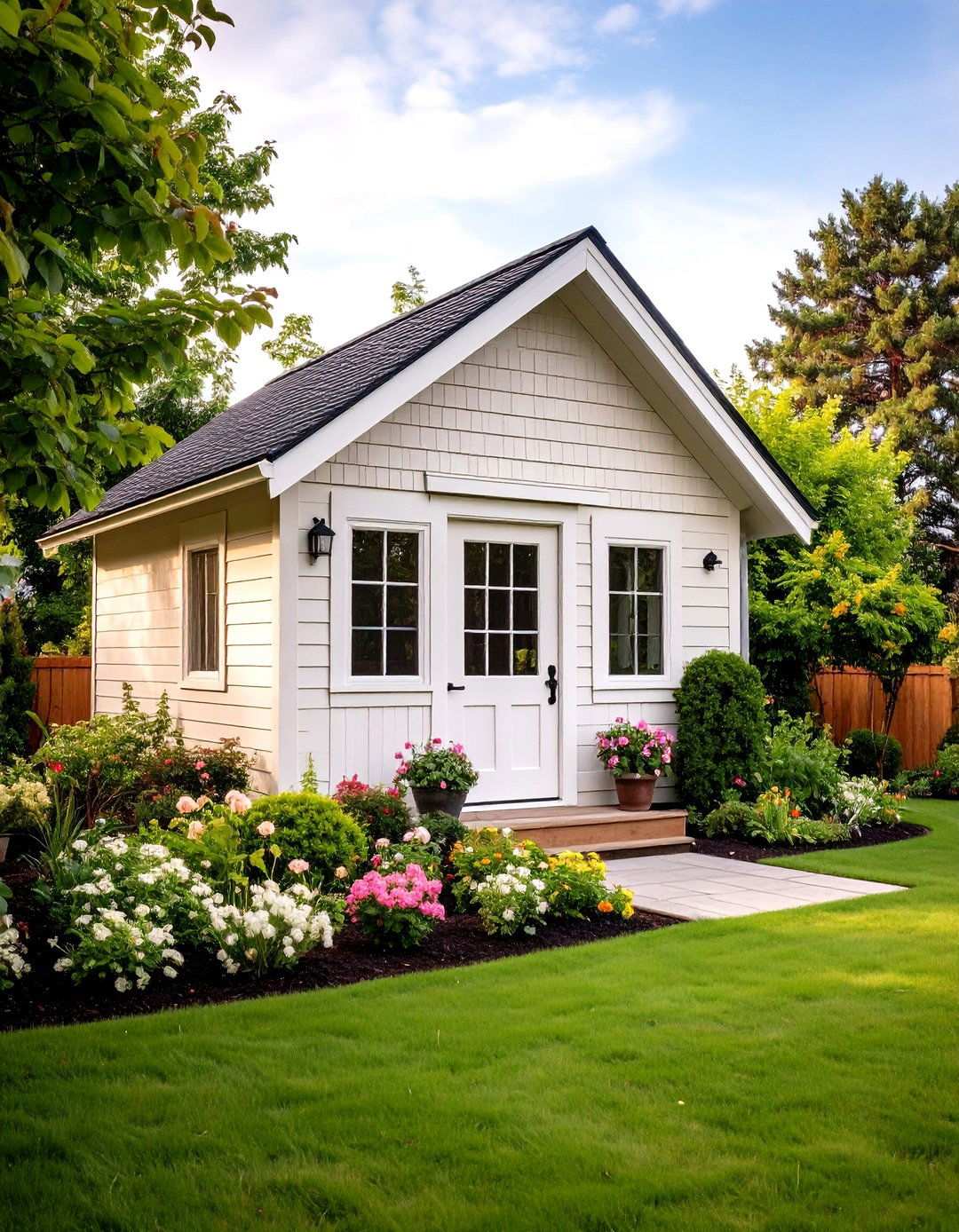 Cream Classic Elegance - 24 Shed Color Ideas