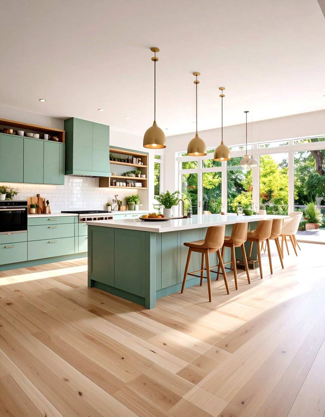 Creative Mixed Material Combinations - 24 Kitchen Flooring Ideas
