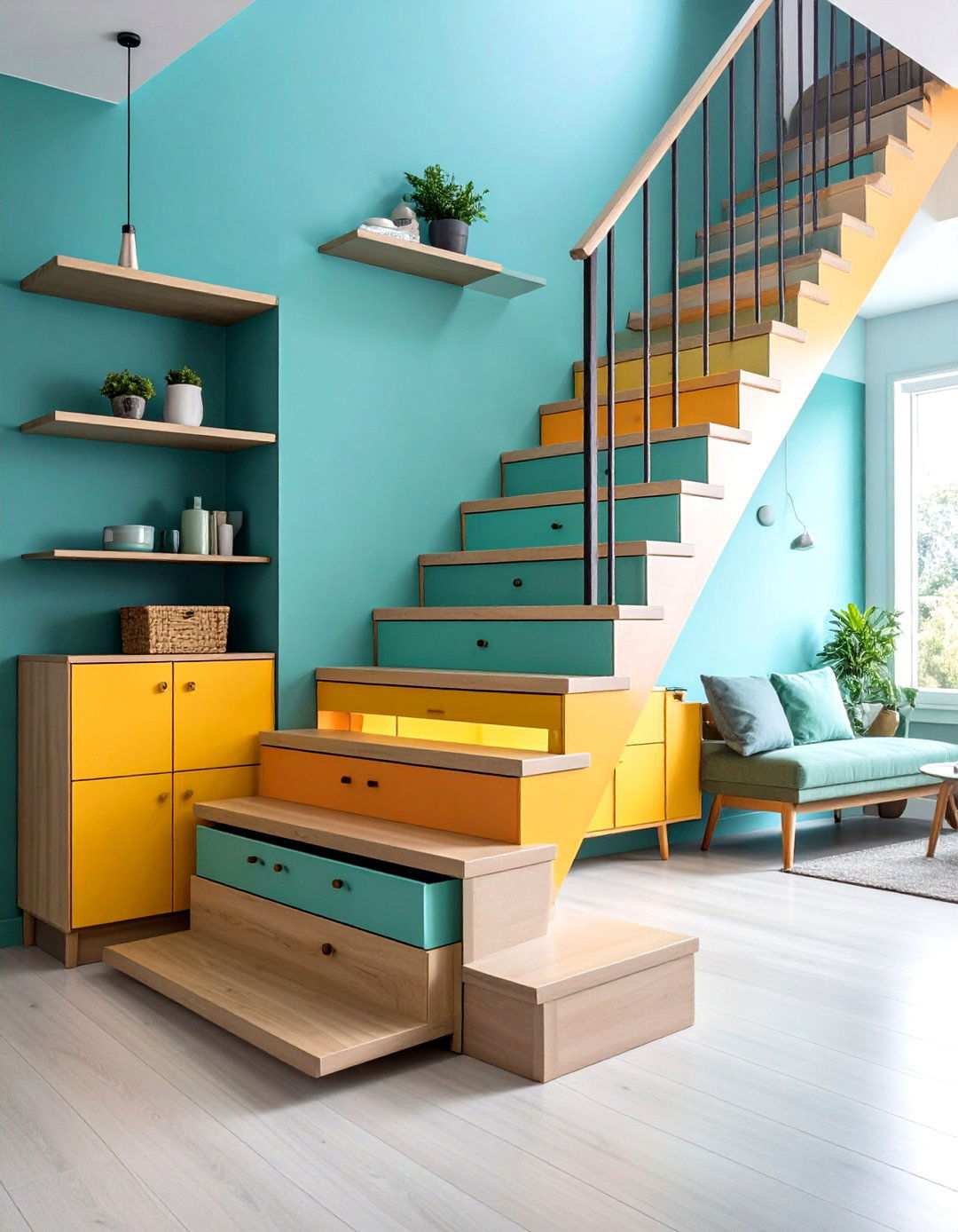 Creative Storage Staircase Solutions - 24 Townhouse Interior Design Ideas