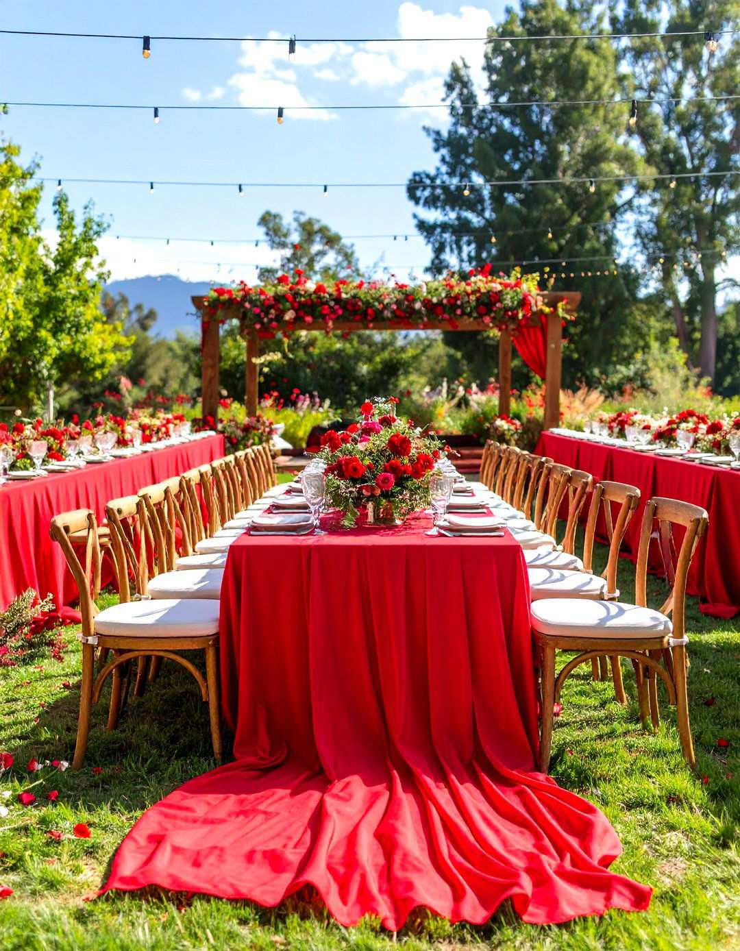 Crimson Red Bohemian Wedding - 24 Red Wedding Theme Ideas